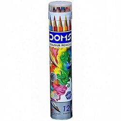 Doms Colour Pencil 12 Shade Round Tin